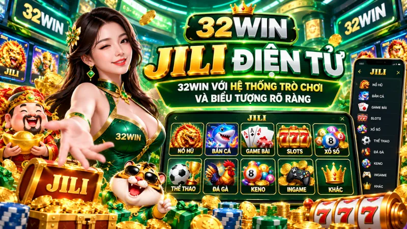 JILI Điện Tử 32WIN trên điện thoại, máy tính bảng và máy tính